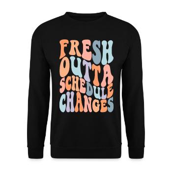 Conseillère scolaire Fresh Outta - Sweat-shirt Unisexe - noir - Devant - Alina (178cm) & Michal (187cm)