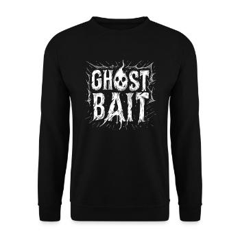 Ghost Bait Skull Ghost Bait | Paranormal Motif - Unisex Sweatshirt - black - Front - Alina (178cm) & Michal (187cm)