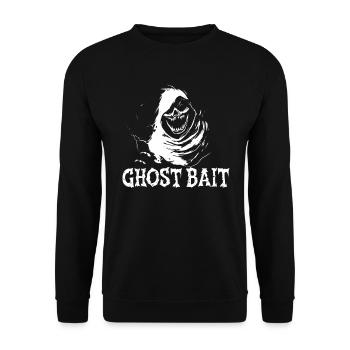 Ghost Bait Skull Ghost Bait Haunted Grim Reaper - Unisex Sweatshirt - black - Front - Alina (178cm) & Michal (187cm)