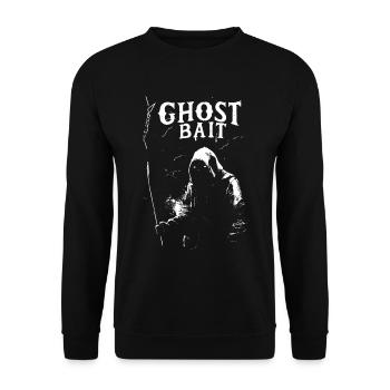Ghost Bait Sensenmann Figur | Geisterjäger Design - Unisex Pullover - Schwarz - Vorne - Alina (178cm) & Michal (187cm)