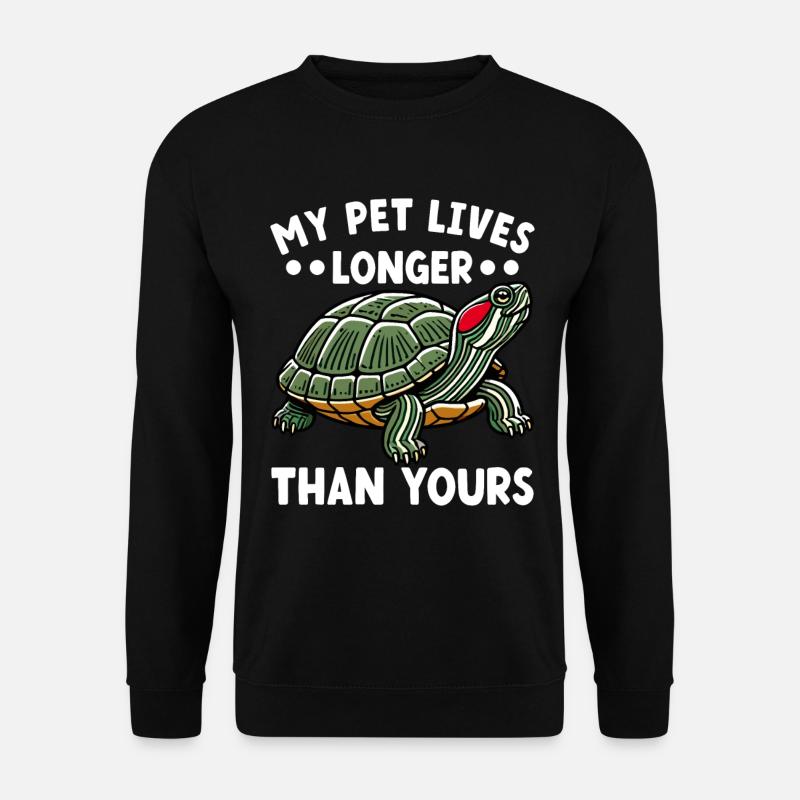 Turtle Red-eared Turtle - Unisex Sweatshirt - black
