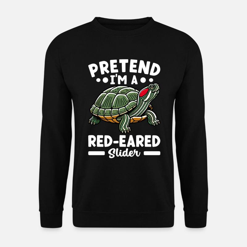 Turtle Red-eared Turtle - Unisex Sweatshirt - black