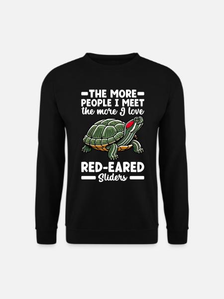 Turtle Red-eared Turtle - Unisex Sweatshirt - black