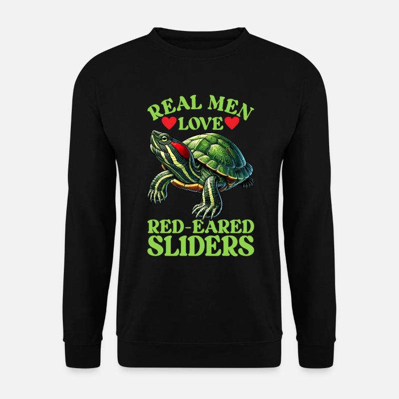 Turtle Red-eared Turtle - Unisex Sweatshirt - black
