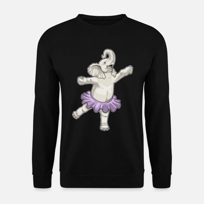 Elephant Ballerina Ballet Dance - Unisex Sweatshirt - black
