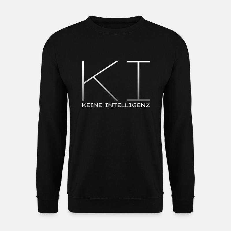 AI - No Intelligence - Unisex Sweatshirt - black