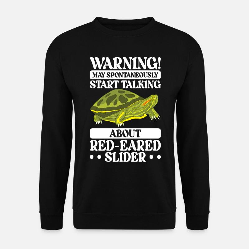 Turtle Red-eared Turtle - Unisex Sweatshirt - black