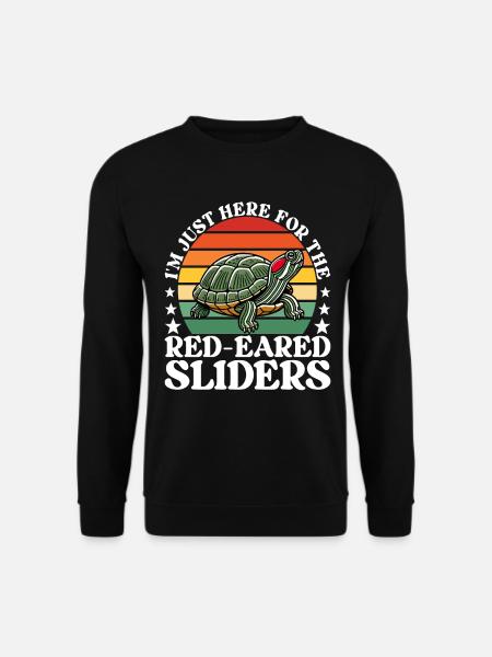 Turtle Red-eared Turtle - Unisex Sweatshirt - black