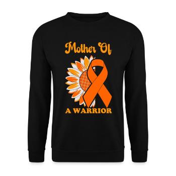 leukemia awareness blood cancer fight - Unisex Sweatshirt - black - Front - Alina (178cm) & Michal (187cm)