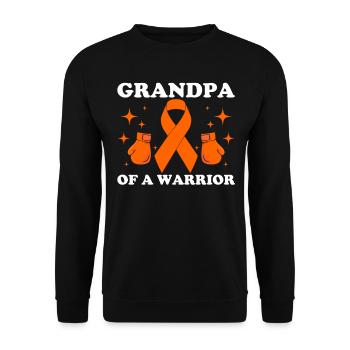 leukemia awareness blood cancer fight - Unisex Sweatshirt - black - Front - Alina (178cm) & Michal (187cm)