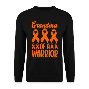 leukemia awareness blood cancer fight - Unisex Sweatshirt - black - Front - Alina (178cm) & Michal (187cm)