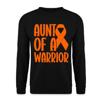 leukemia awareness blood cancer fight - Unisex Sweatshirt - black - Front - Alina (178cm) & Michal (187cm)