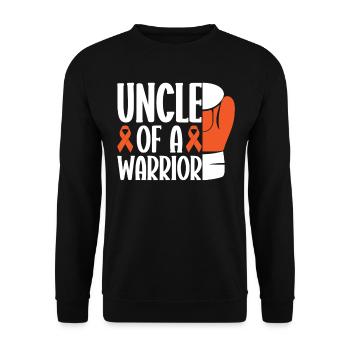 leukemia awareness blood cancer fight - Unisex Sweatshirt - black - Front - Alina (178cm) & Michal (187cm)