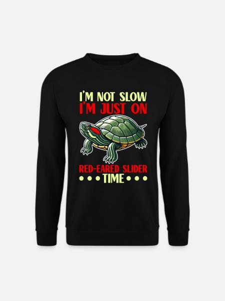 Turtle Red-eared Turtle - Unisex Sweatshirt - black