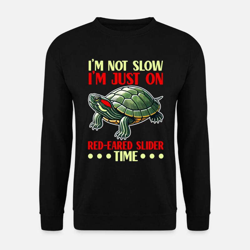 Turtle Red-eared Turtle - Unisex Sweatshirt - black
