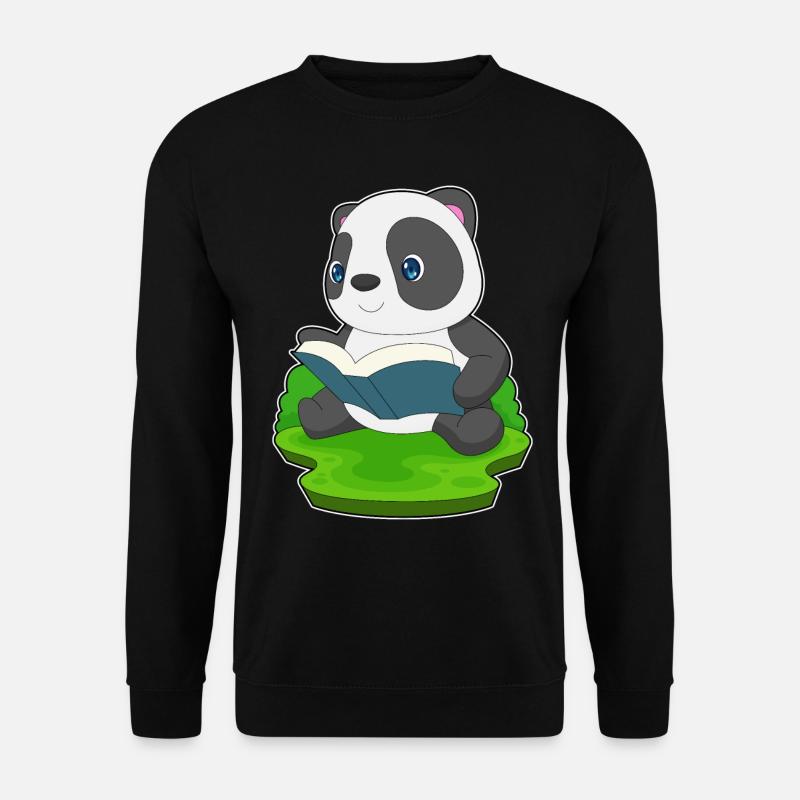 Panda Book - Unisex Sweatshirt - black