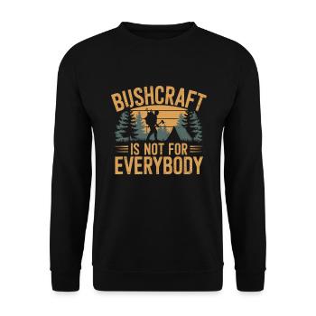 Bushcraft - Sweat-shirt Unisexe - noir - Devant - Alina (178cm) & Michal (187cm)