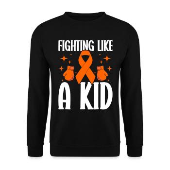 subsLeukemia Awareness Blood Cancer Fight - Unisex Sweatshirt - black - Front - Alina (178cm) & Michal (187cm)