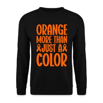leukemia awareness blood cancer fight - Unisex Sweatshirt - black - Front - Alina (178cm) & Michal (187cm)