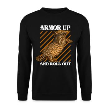 Armadillo - Drôle de dicton - Sweat-shirt Unisexe - noir - Devant - Alina (178cm) & Michal (187cm)