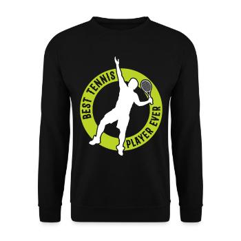 Best Tennis Player ever - Tennis Player Tennis - Unisex Pullover - Schwarz - Vorne - Alina (178cm) & Michal (187cm)