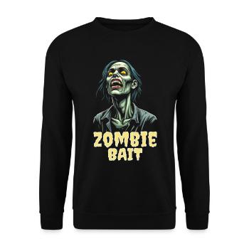 Conception de zombie d’Halloween - Sweat-shirt Unisexe - noir - Devant - Alina (178cm) & Michal (187cm)
