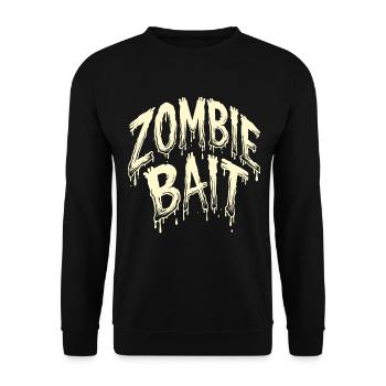 Conception de zombie d’Halloween - Sweat-shirt Unisexe - noir - Devant - Alina (178cm) & Michal (187cm)