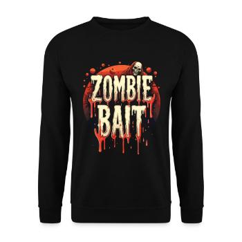 Conception de zombie d’Halloween - Sweat-shirt Unisexe - noir - Devant - Alina (178cm) & Michal (187cm)