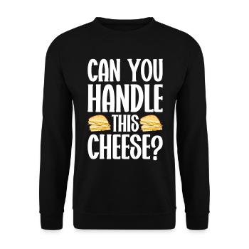 Grilled Cheese Grilled Cheese Foodie Cheese Sandwich - Sweat-shirt Unisexe - noir - Devant - Alina (178cm) & Michal (187cm)