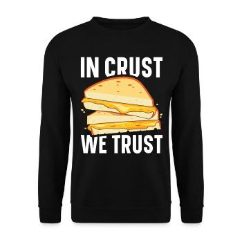 Grilled Cheese Grilled Cheese Foodie Cheese Sandwich - Sweat-shirt Unisexe - noir - Devant - Alina (178cm) & Michal (187cm)