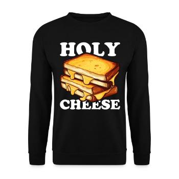 Grilled Cheese Grilled Cheese Foodie Cheese Sandwich - Sweat-shirt Unisexe - noir - Devant - Alina (178cm) & Michal (187cm)