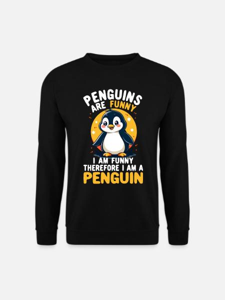 Pingouin, Drôle, Les pingouins sont drôles, Pingouin - Sweat-shirt Unisexe - noir