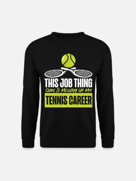 Funny Tennis Player Racket This - Unisex Sweatshirt - black