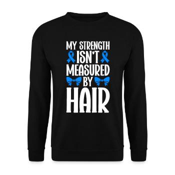 Alopécie areata Awareness Perte de cheveux - Sweat-shirt Unisexe - noir - Devant - Alina (178cm) & Michal (187cm)