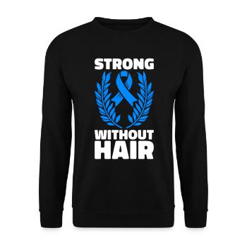 Alopécie areata Awareness Perte de cheveux - Sweat-shirt Unisexe - noir - Devant - Alina (178cm) & Michal (187cm)