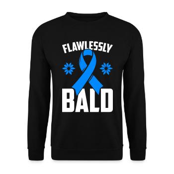 Alopécie areata Awareness Perte de cheveux - Sweat-shirt Unisexe - noir - Devant - Alina (178cm) & Michal (187cm)