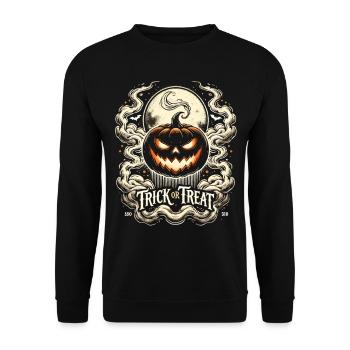 Trick or Treat - Chemise d’Halloween - Sweat-shirt Unisexe - noir - Devant - Alina (178cm) & Michal (187cm)