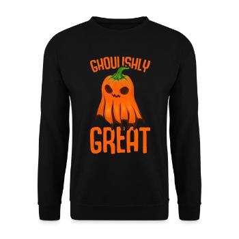 Halloween Costume - Unisex Sweatshirt - black - Front - Alina (178cm) & Michal (187cm)