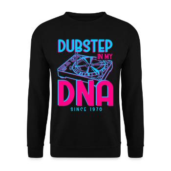Dubstep 1970 - Unisex Sweatshirt - black - Front - Alina (178cm) & Michal (187cm)