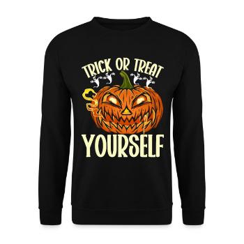 Halloween Costume - Unisex Sweatshirt - black - Front - Alina (178cm) & Michal (187cm)
