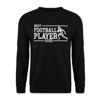 Football Season Football Game - Best Football Play - Unisex Sweatshirt - black - Front - Alina (178cm) & Michal (187cm)