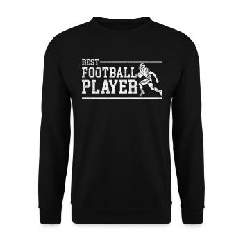 Football Season Football Game - Best Football Play - Unisex Sweatshirt - black - Front - Alina (178cm) & Michal (187cm)