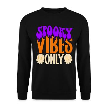 Halloween Costume - Unisex Sweatshirt - black - Front - Alina (178cm) & Michal (187cm)