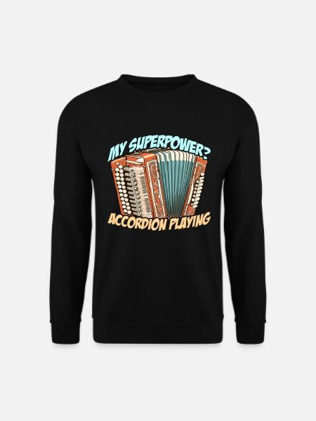 Accordéon My Superpower Instrument à vent accordéon - Sweat-shirt Unisexe - noir