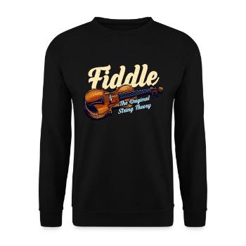 Fiddle L’original Théorie des cordes Musique country - Sweat-shirt Unisexe - noir - Devant - Alina (178cm) & Michal (187cm)