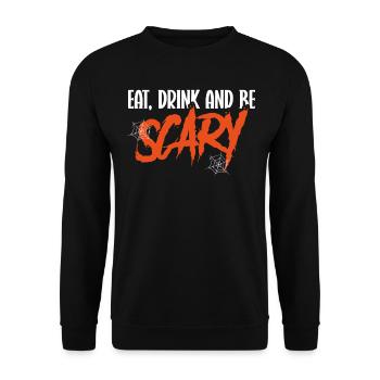 Halloween Costume - Unisex Sweatshirt - black - Front - Alina (178cm) & Michal (187cm)
