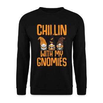 Halloween Costume - Unisex Sweatshirt - black - Front - Alina (178cm) & Michal (187cm)