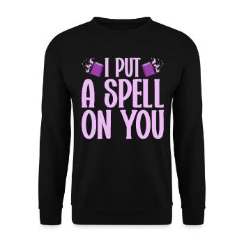 Halloween Costume - Unisex Sweatshirt - black - Front - Alina (178cm) & Michal (187cm)
