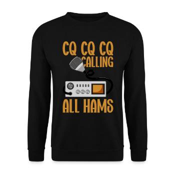 Ham Radio Amateur Radio Amateur Radio - Sweat-shirt Unisexe - noir - Devant - Alina (178cm) & Michal (187cm)