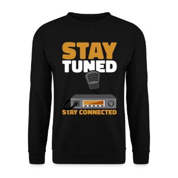 Ham Radio Amateur Radio Amateur Radio - Sweat-shirt Unisexe - noir - Devant - Alina (178cm) & Michal (187cm)